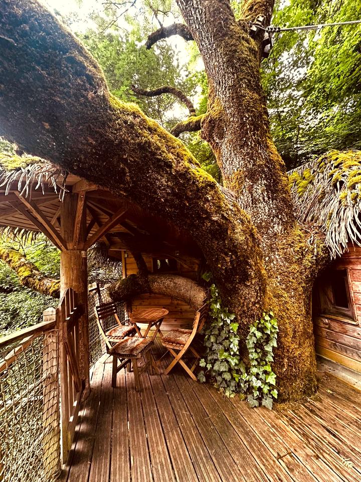 La Cabane de Mathis — terrasse dans l'arbre
